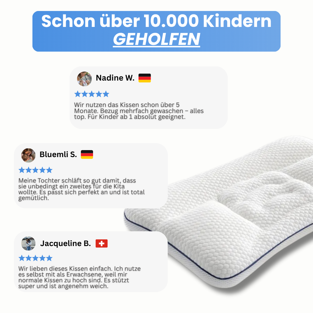 Lunora® - Ergonomisches Kinderkissen